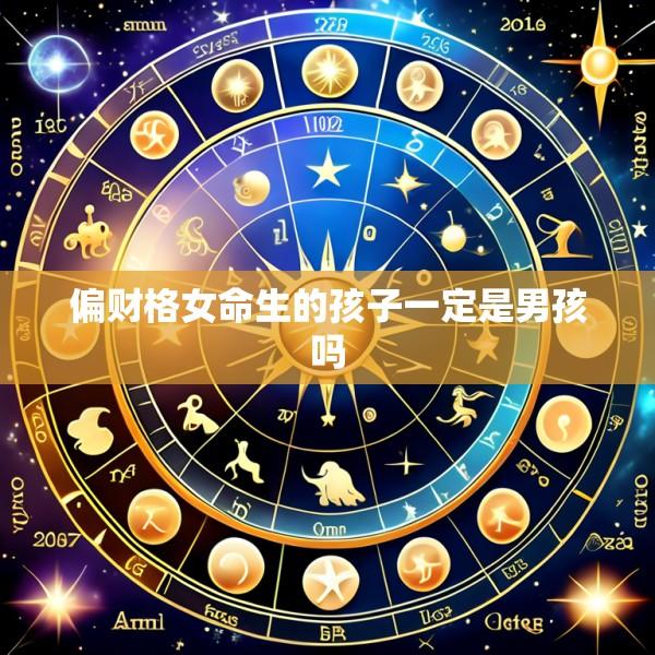 偏财格女命生的孩子一定是男孩吗