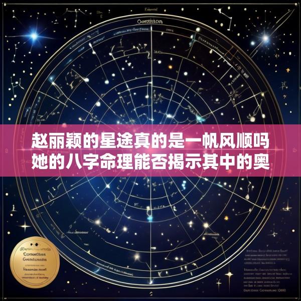 赵丽颖的星途真的是一帆风顺吗她的八字命理能否揭示其中的奥秘