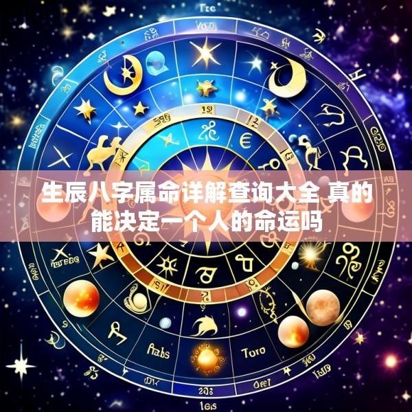 生辰八字属命详解查询大全 真的能决定一个人的命运吗