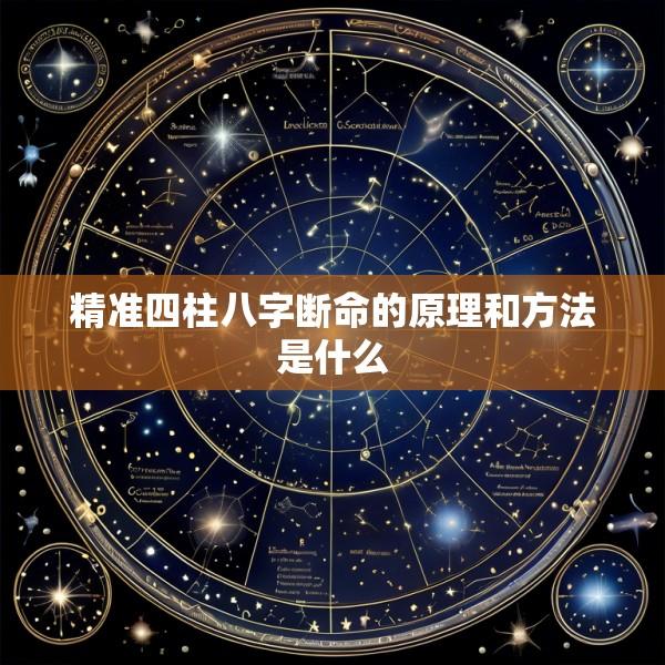 精准四柱八字断命的原理和方法是什么