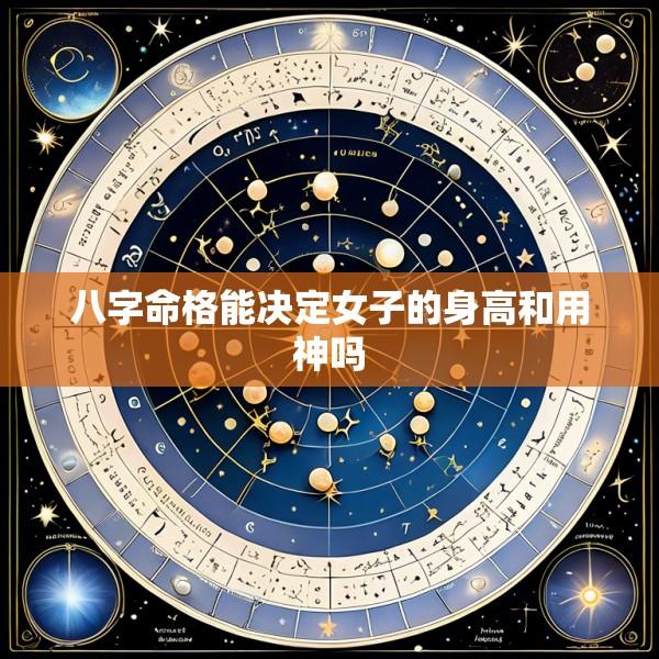 八字命格能决定女子的身高和用神吗