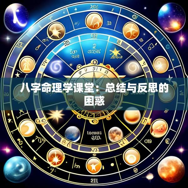 八字命理学课堂：总结与反思的困惑