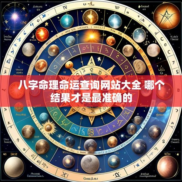 八字命理命运查询网站大全 哪个结果才是最准确的