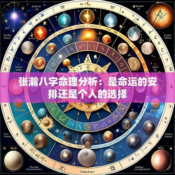 张瀚八字命理分析：是命运的安排还是个人的选择