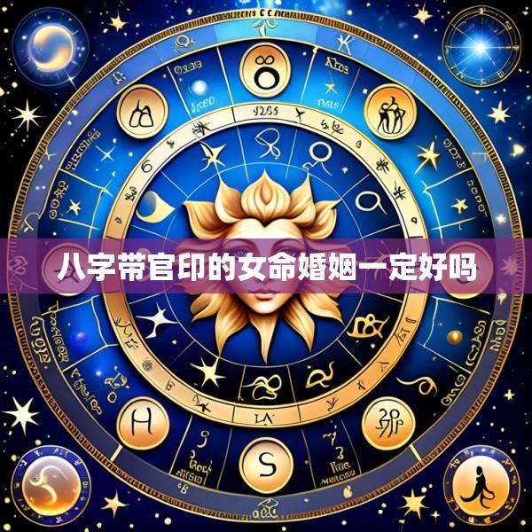八字带官印的女命婚姻一定好吗