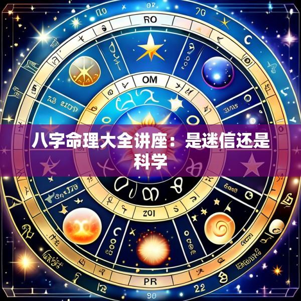 八字命理大全讲座：是迷信还是科学