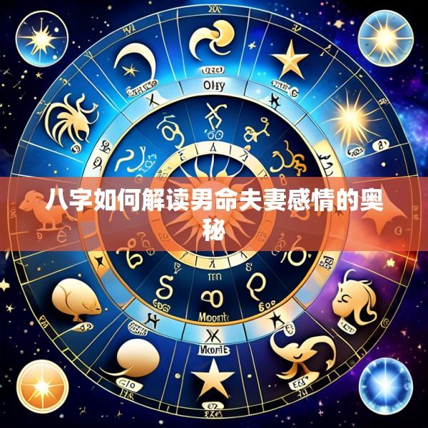 八字如何解读男命夫妻感情的奥秘