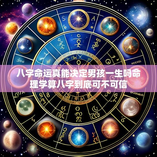 八字命运真能决定男孩一生吗命理学算八字到底可不可信