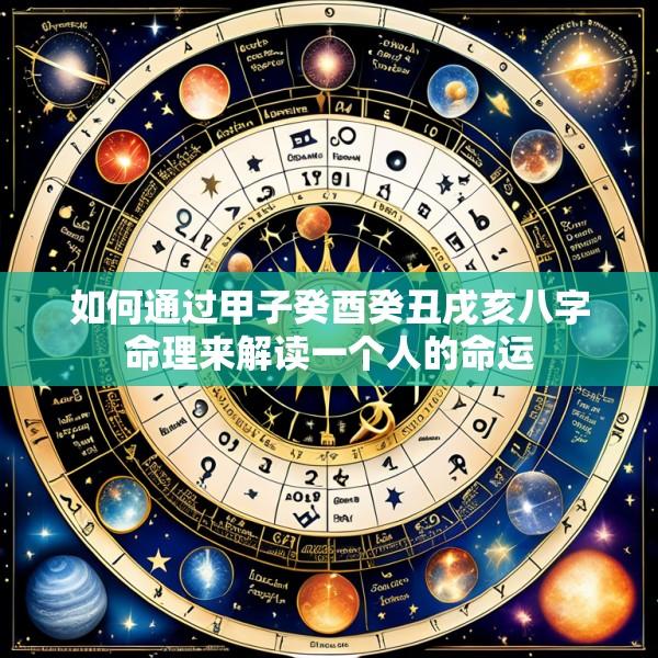 如何通过甲子癸酉癸丑戌亥八字命理来解读一个人的命运