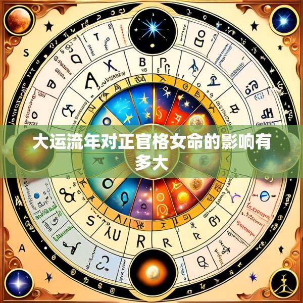 大运流年对正官格女命的影响有多大