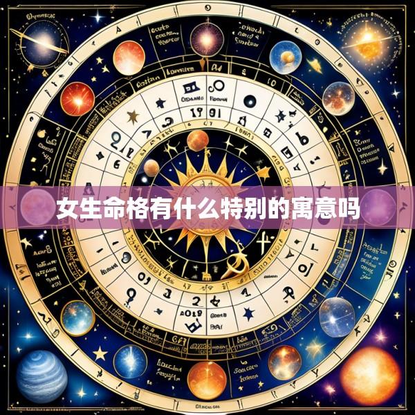 女生命格有什么特别的寓意吗