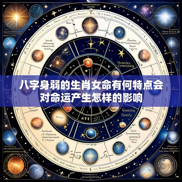八字身弱的生肖女命有何特点会对命运产生怎样的影响