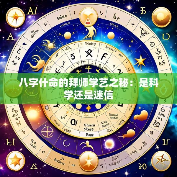 八字什命的拜师学艺之秘：是科学还是迷信
