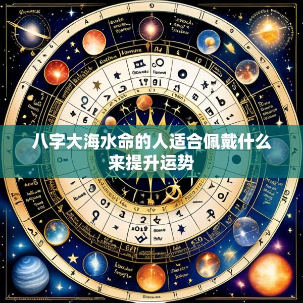八字大海水命的人适合佩戴什么来提升运势