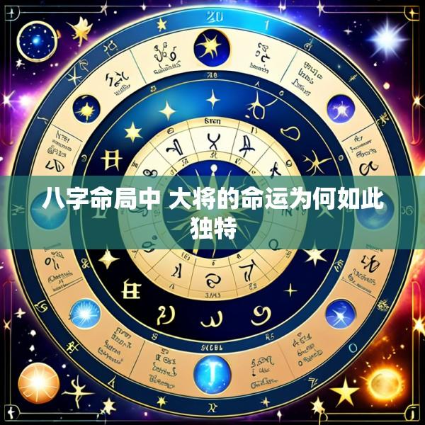 八字命局中 大将的命运为何如此独特