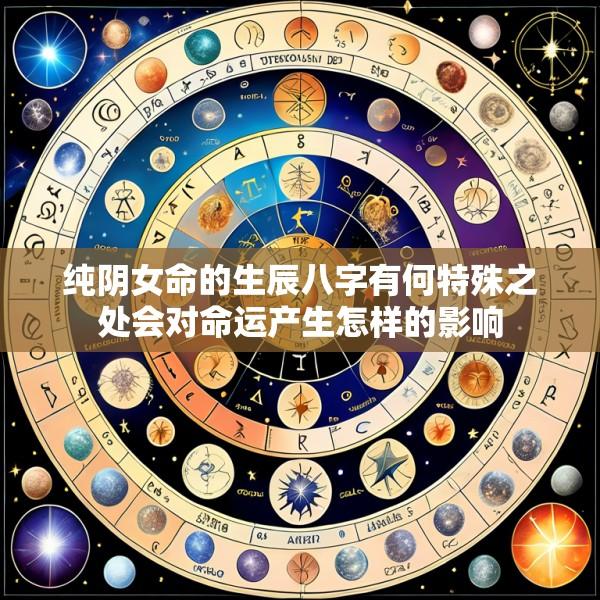 纯阴女命的生辰八字有何特殊之处会对命运产生怎样的影响