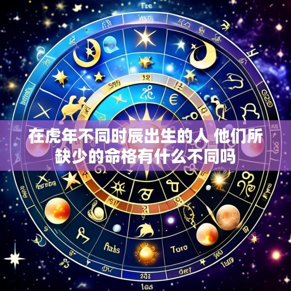 在虎年不同时辰出生的人 他们所缺少的命格有什么不同吗
