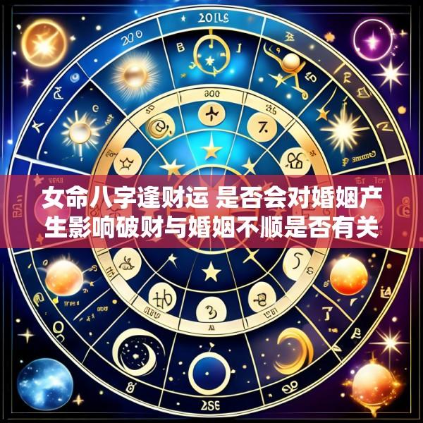 女命八字逢财运 是否会对婚姻产生影响破财与婚姻不顺是否有关联