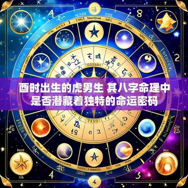 酉时出生的虎男生 其八字命理中是否潜藏着独特的命运密码