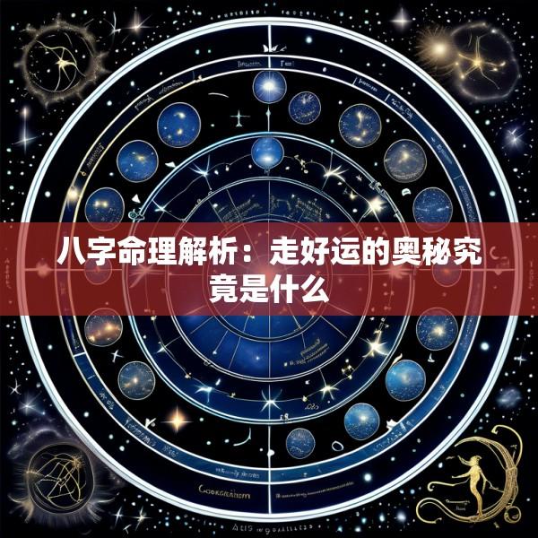 八字命理解析：走好运的奥秘究竟是什么