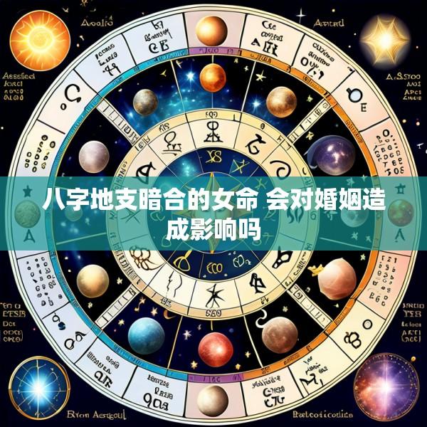 八字地支暗合的女命 会对婚姻造成影响吗
