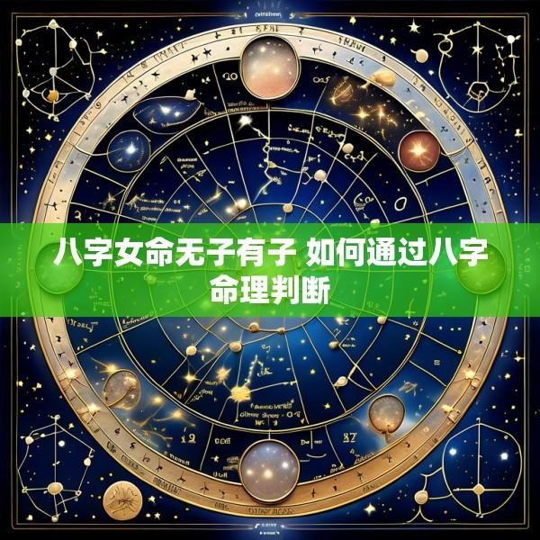 八字女命无子有子 如何通过八字命理判断