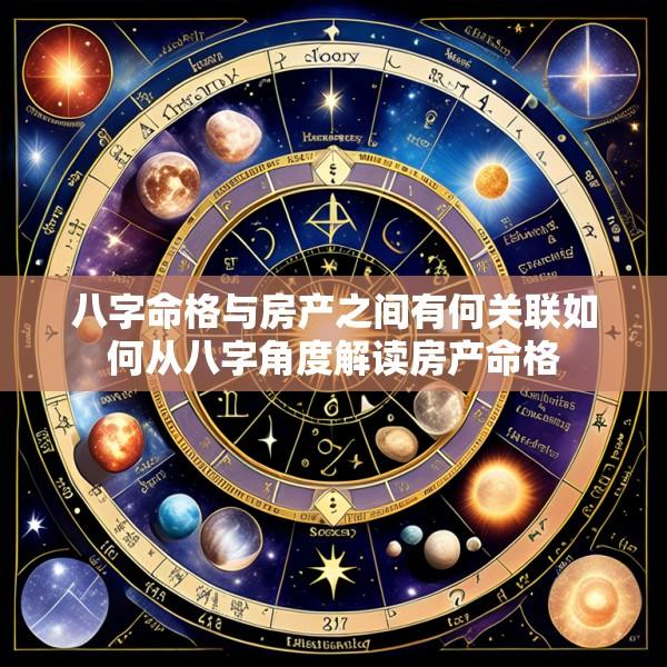 八字命格与房产之间有何关联如何从八字角度解读房产命格