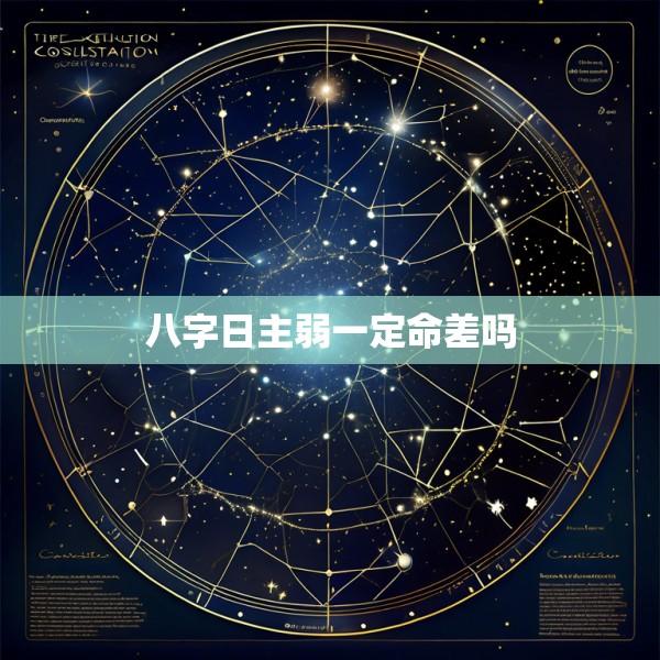 八字日主弱一定命差吗