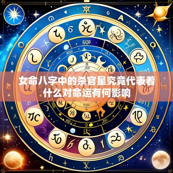 女命八字中的杀官星究竟代表着什么对命运有何影响