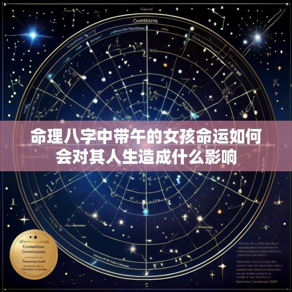 命理八字中带午的女孩命运如何会对其人生造成什么影响