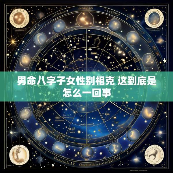 男命八字子女性别相克 这到底是怎么一回事