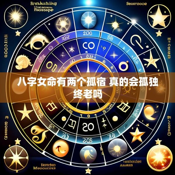八字女命有两个孤宿 真的会孤独终老吗