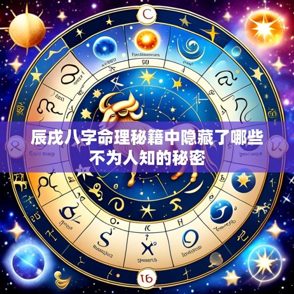 辰戌八字命理秘籍中隐藏了哪些不为人知的秘密