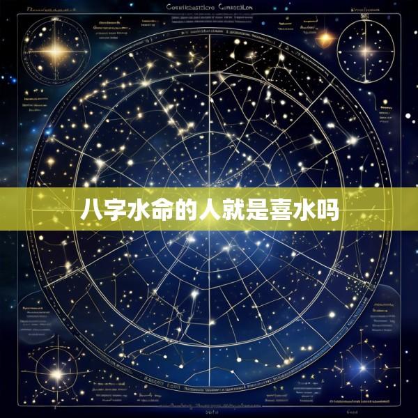 八字水命的人就是喜水吗