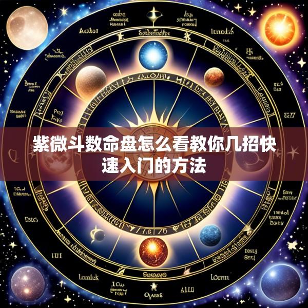 紫微斗数命盘怎么看教你几招快速入门的方法