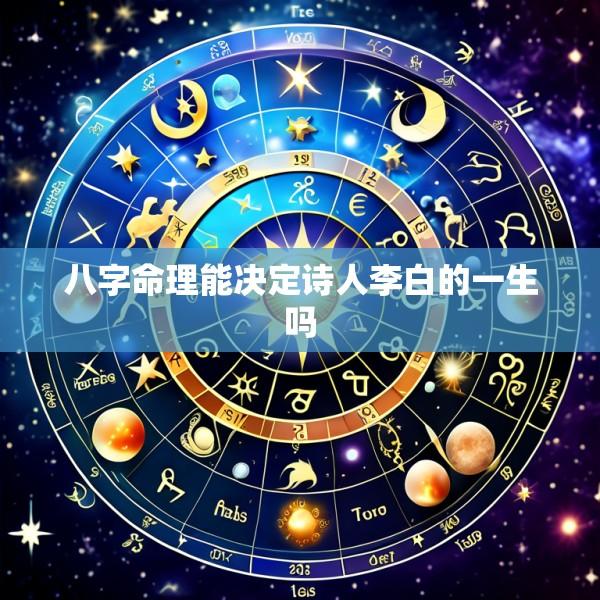 八字命理能决定诗人李白的一生吗