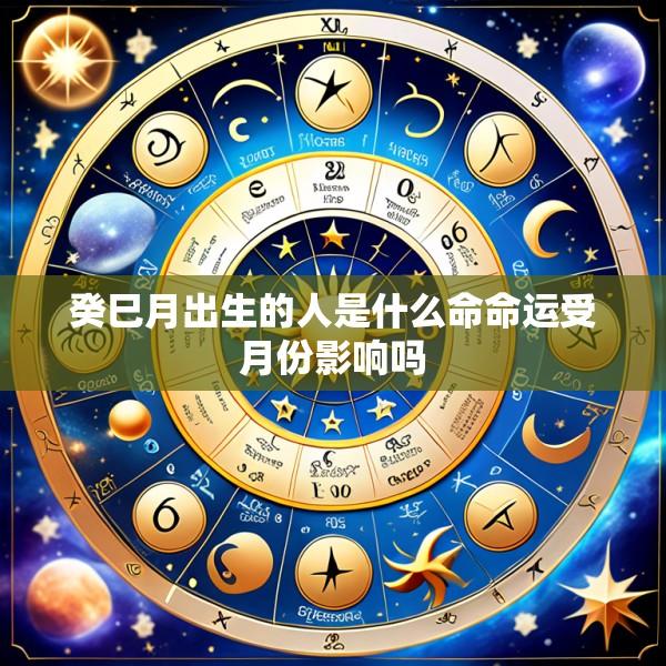 癸巳月出生的人是什么命命运受月份影响吗