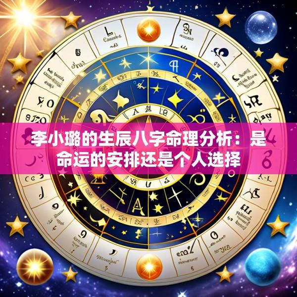 李小璐的生辰八字命理分析：是命运的安排还是个人选择