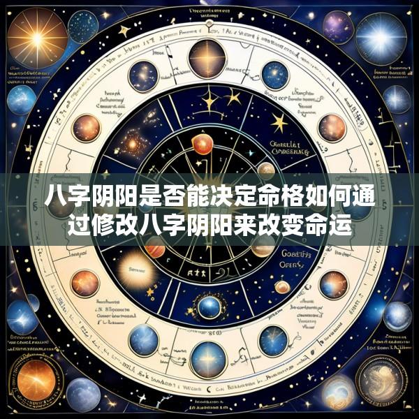 八字阴阳是否能决定命格如何通过修改八字阴阳来改变命运