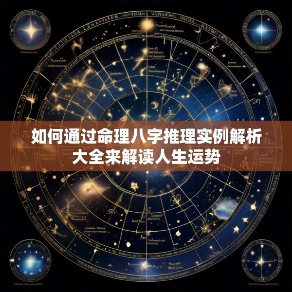 如何通过命理八字推理实例解析大全来解读人生运势