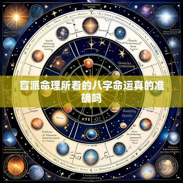 盲派命理所看的八字命运真的准确吗
