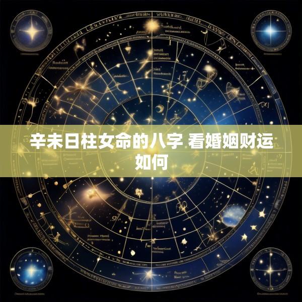 辛未日柱女命的八字 看婚姻财运如何