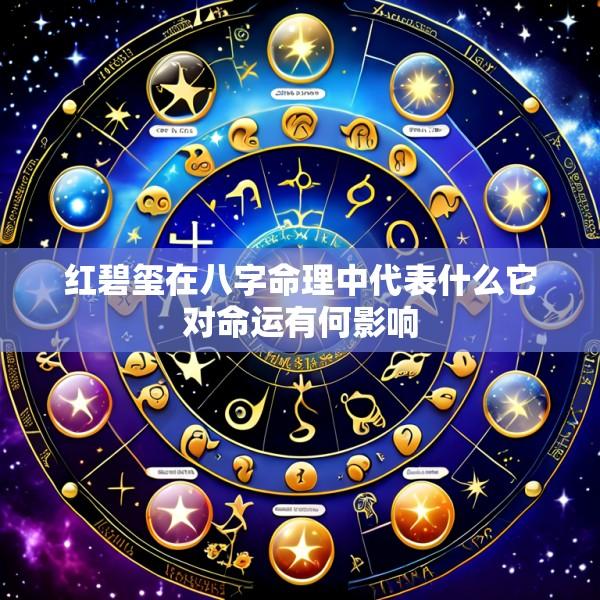 红碧玺在八字命理中代表什么它对命运有何影响