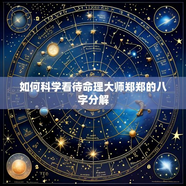 如何科学看待命理大师郑郑的八字分解