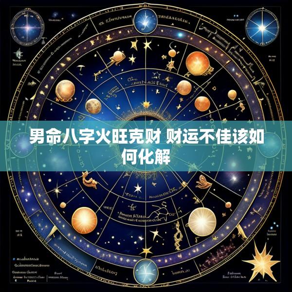 男命八字火旺克财 财运不佳该如何化解