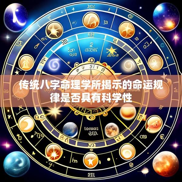 传统八字命理学所揭示的命运规律是否具有科学性