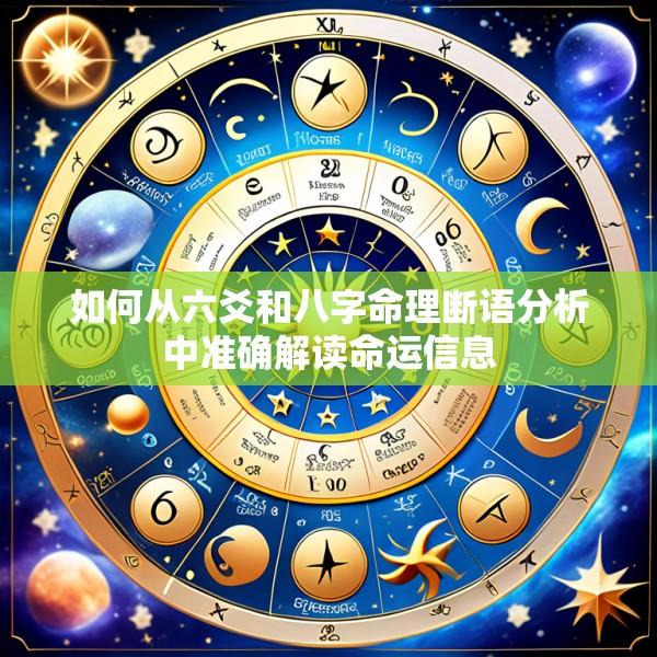 如何从六爻和八字命理断语分析中准确解读命运信息