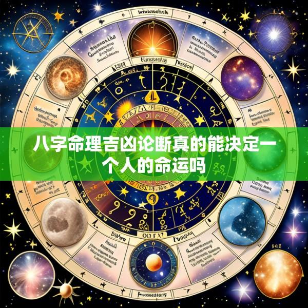 八字命理吉凶论断真的能决定一个人的命运吗