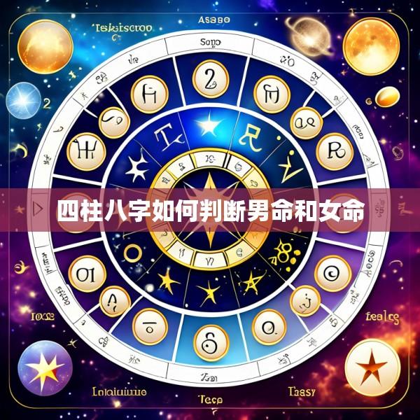 四柱八字如何判断男命和女命