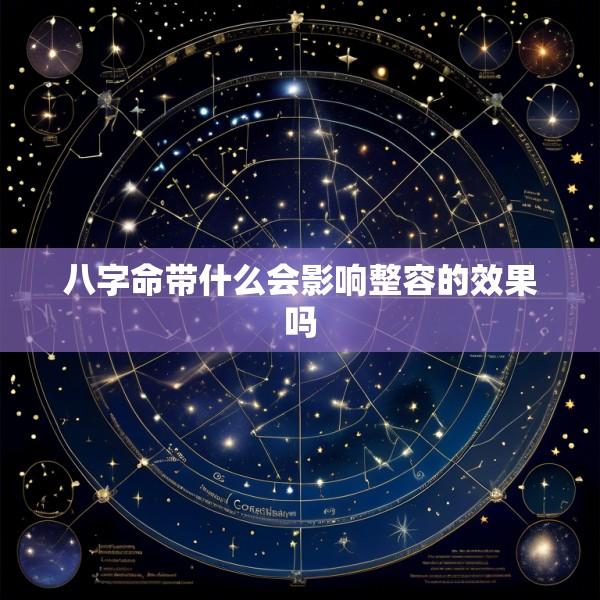 八字命带什么会影响整容的效果吗